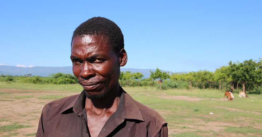 Man wearing a brown shirt in Malawi